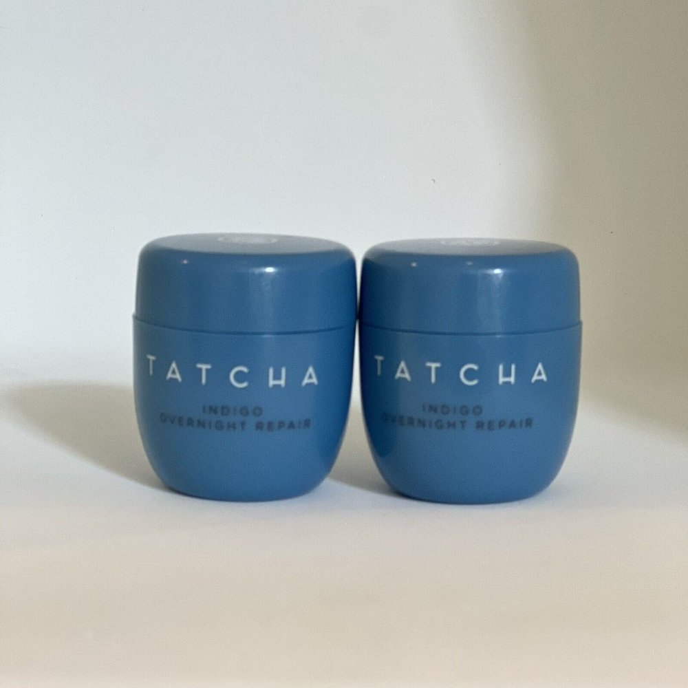 2x TATCHA Indigo Overnight Repair Serum in a Cream 10 ml / 0.34 fl oz